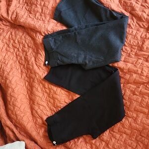 Betabrand Bootcut Yoga Office Pants Black and Gray M